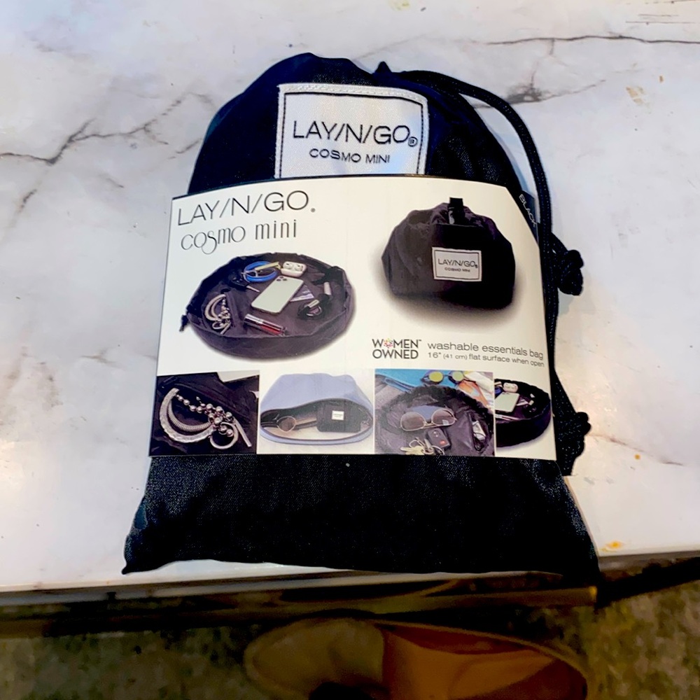 Lay-n-Go Drawstring Makeup Bag Organizer